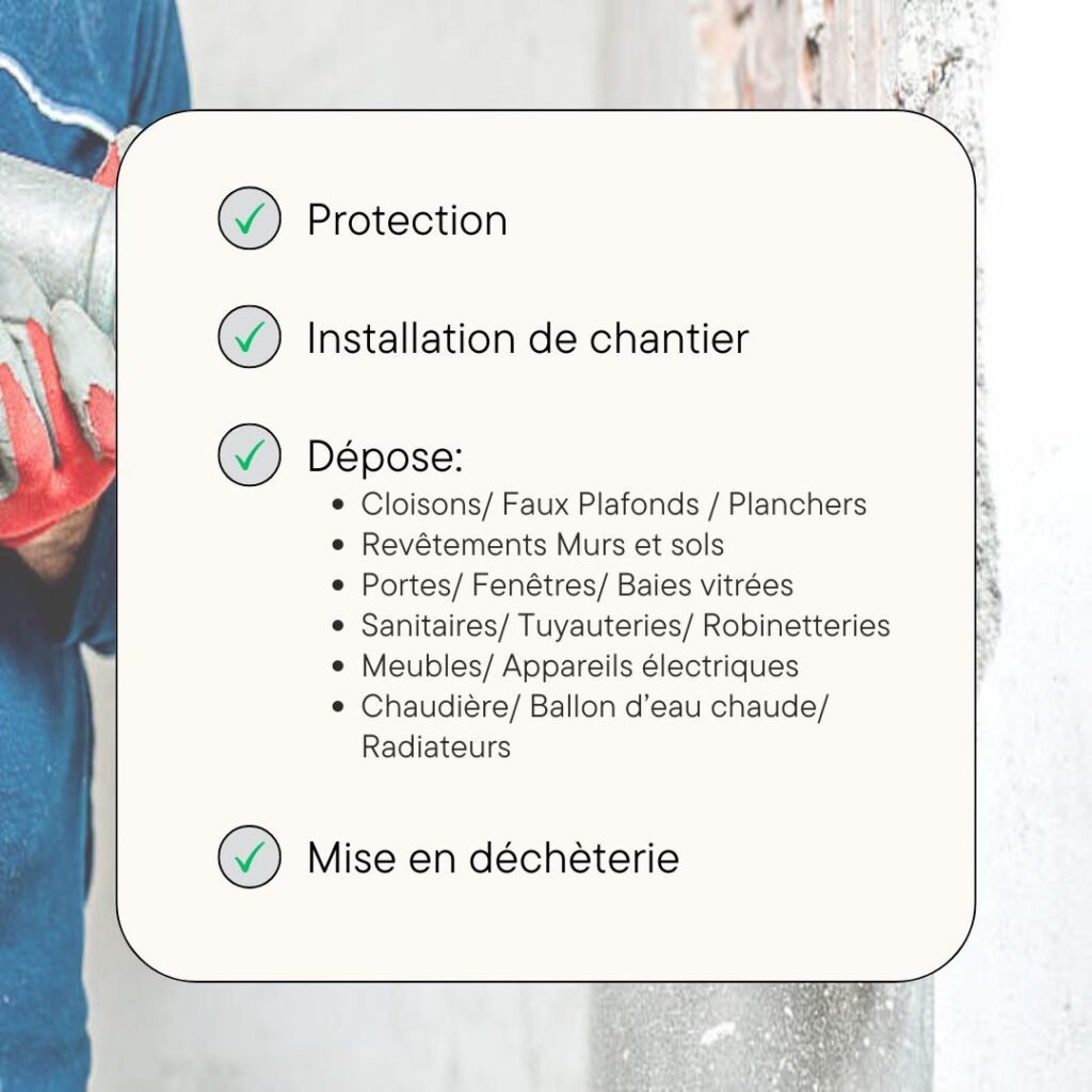 Nos services de démolition