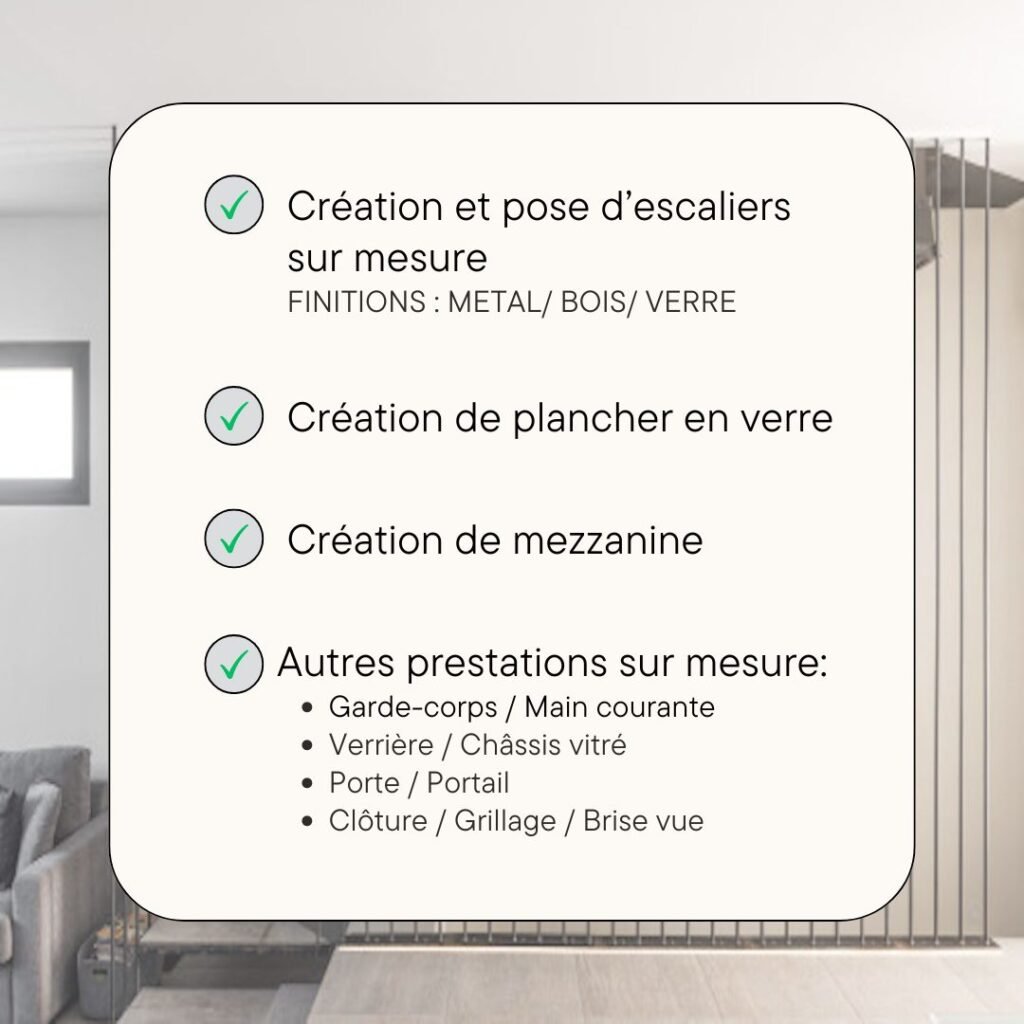 Nos services Serrurerie Métallerie